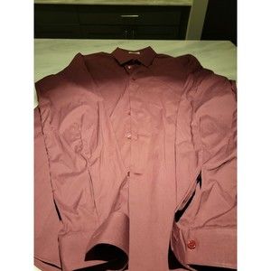Balenciaga Paris Shirt Burgundy sz 43/17